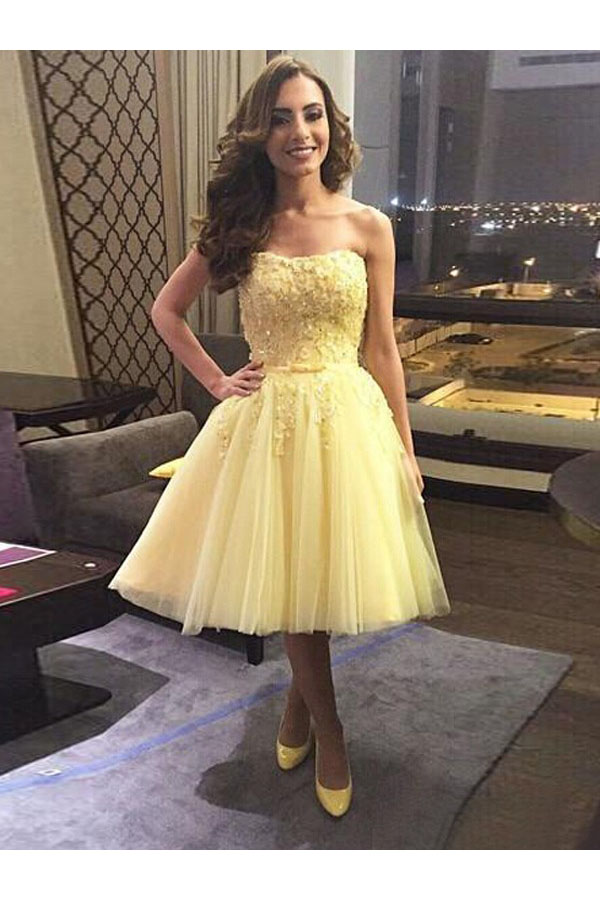 Corte A Escote Corazón Sin Mangas Tul Vestido