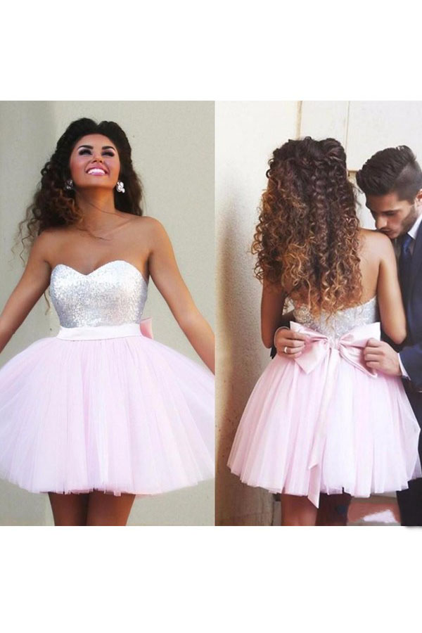 A-line Sweetheart Sleeveless Tulle Dress