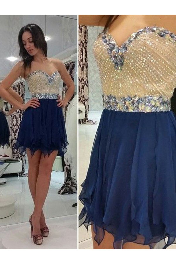 Corte A Escote Corazón Sin Mangas Gasa Vestido