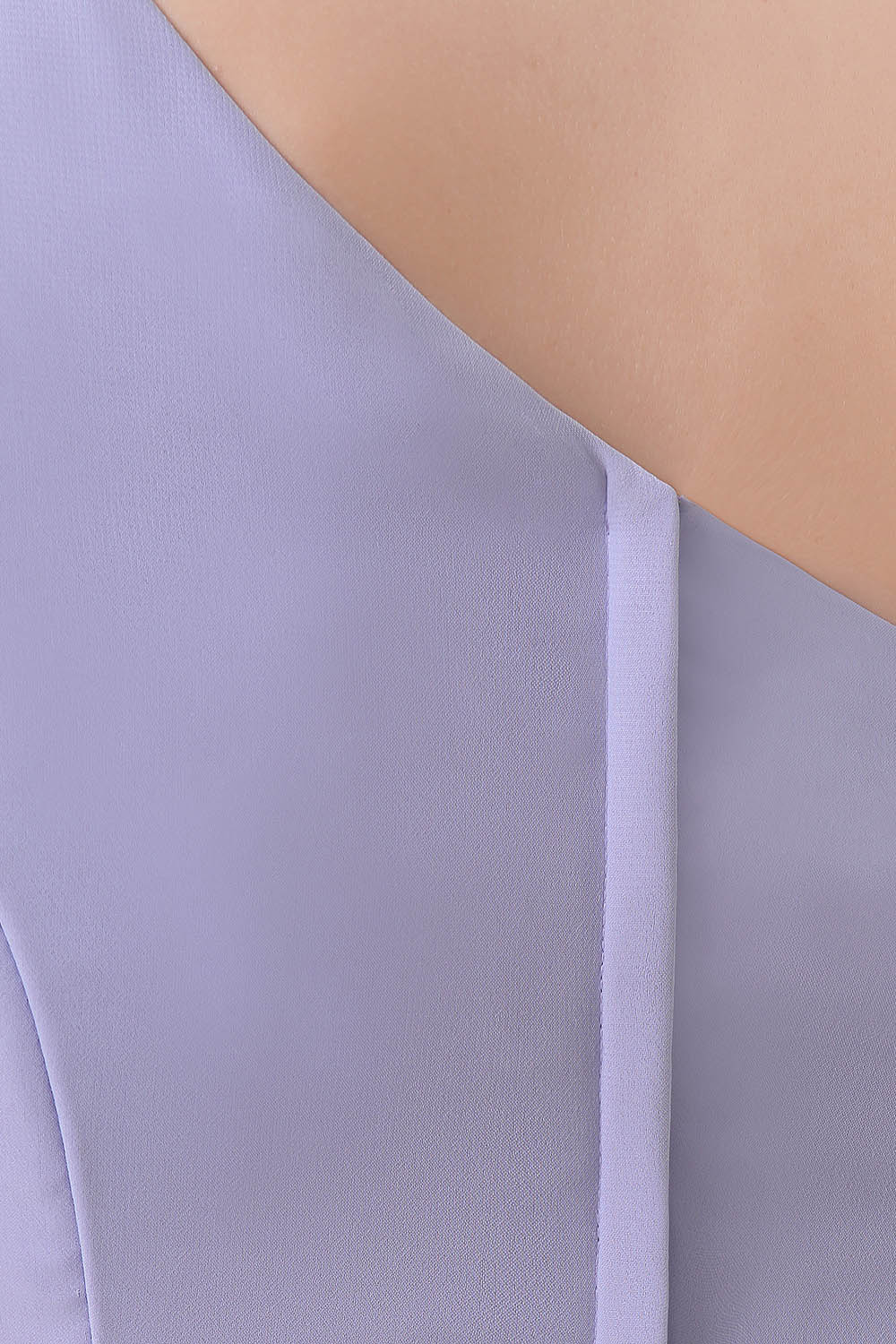 A-line One Shoulder Ankle-length Chiffon Bridesmaid Dress - Thumbnail 6