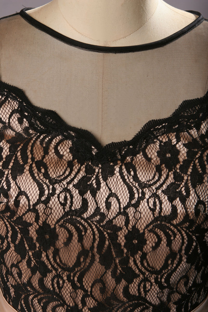 Sheath/Columnn Scoop Floor-length Lace Evening Dress - Thumbnail 3