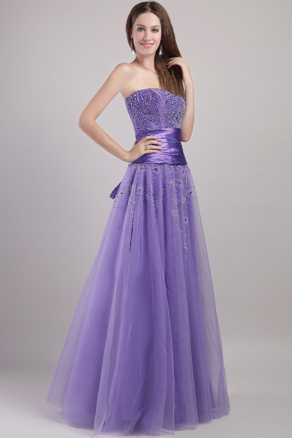 Trumpet/Mermaid Sweetheart Sweep/Brush Train Chiffon Evening Dress - Thumbnail 3