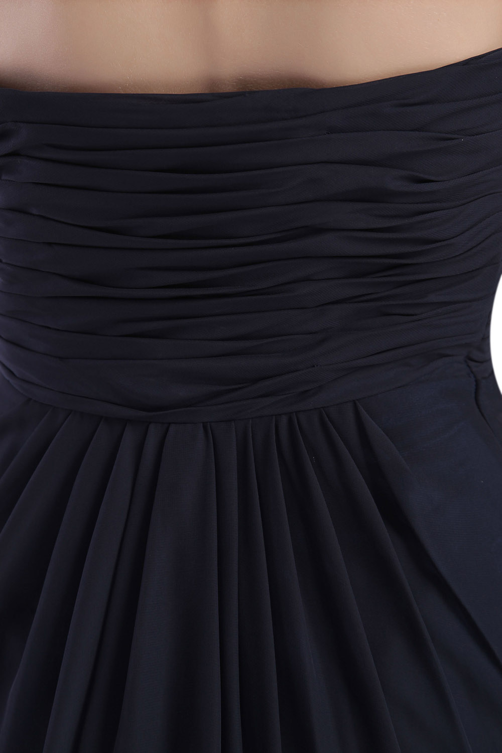 A-line V-neck Tea-length Chiffon Homecoming Dress - Thumbnail 7