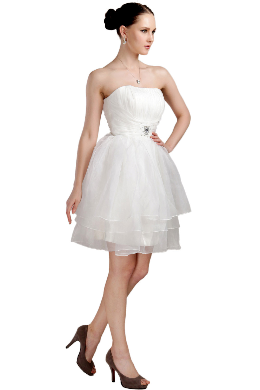 Princess Sweetheart Short/Mini Tulle Homecoming Dress - Thumbnail 4