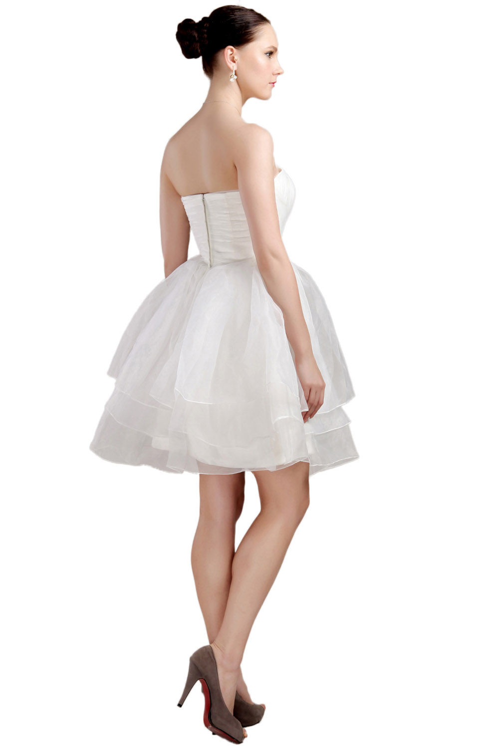 Princess Sweetheart Short/Mini Tulle Homecoming Dress - Thumbnail 5