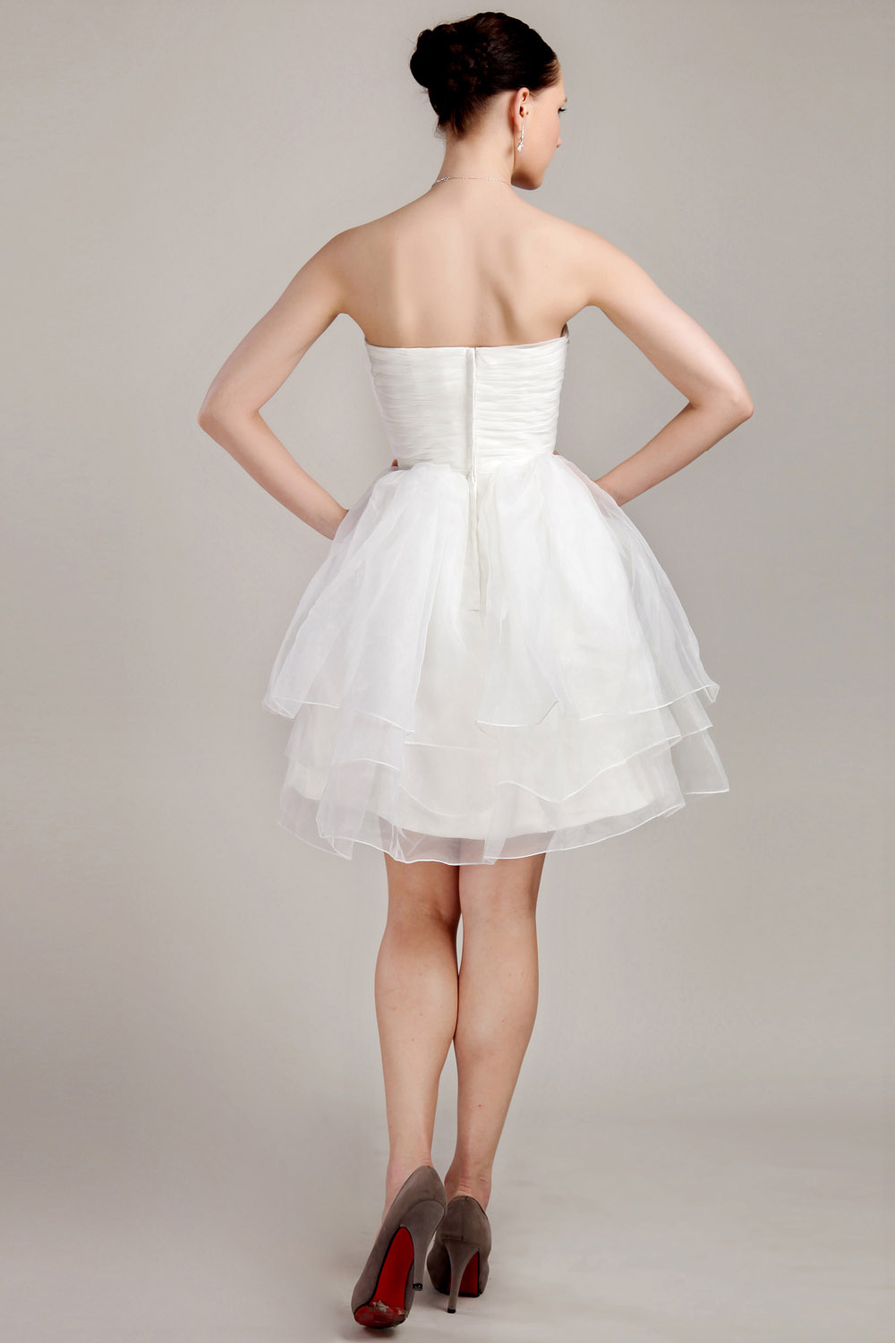 Princess Sweetheart Short/Mini Tulle Homecoming Dress - Thumbnail 6