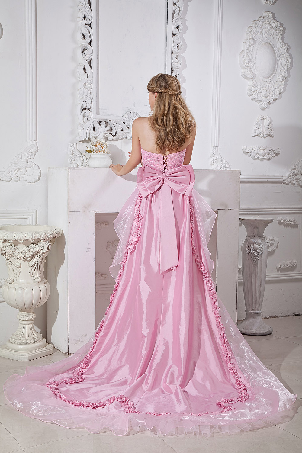 Sheath/Column Sweetheart Knee-length Taffeta Evening Dress - Thumbnail 7