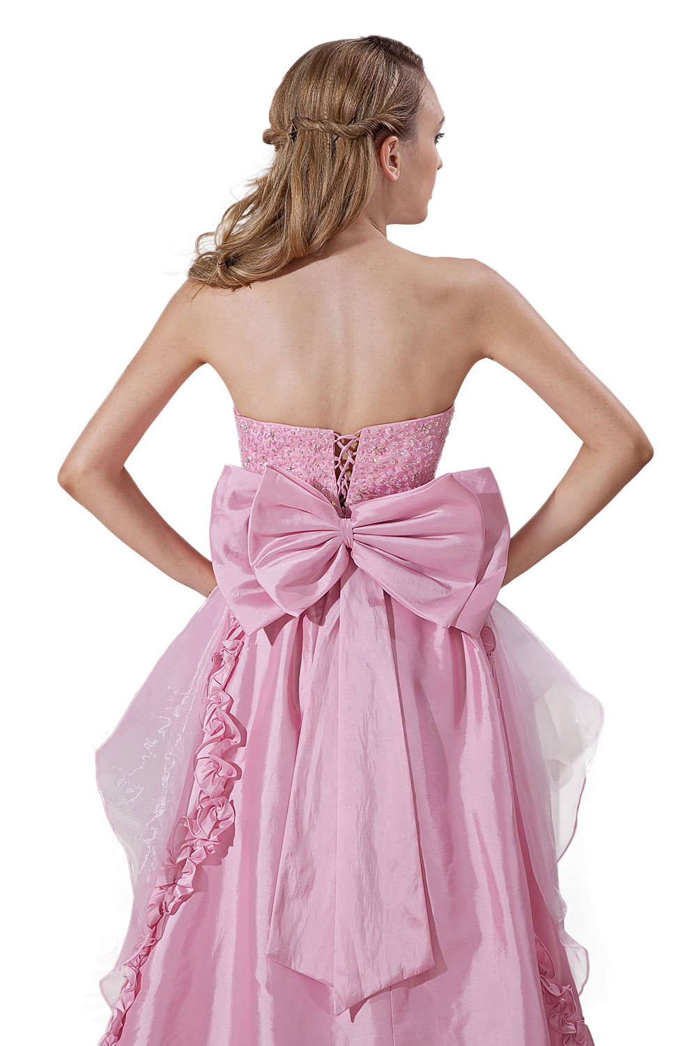 Sheath/Column Sweetheart Knee-length Taffeta Evening Dress - Thumbnail 8