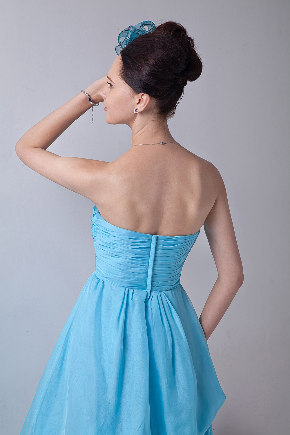 Sheath/Column Sweetheart Short/Mini Taffeta Homecoming Dress - Thumbnail 7