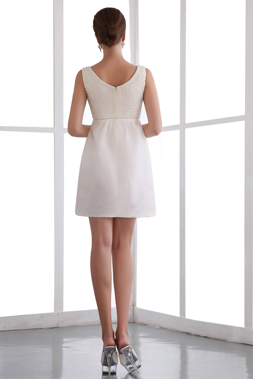 Princess Sweetheart Short/Mini Organza Homecoming Dress - Thumbnail 6