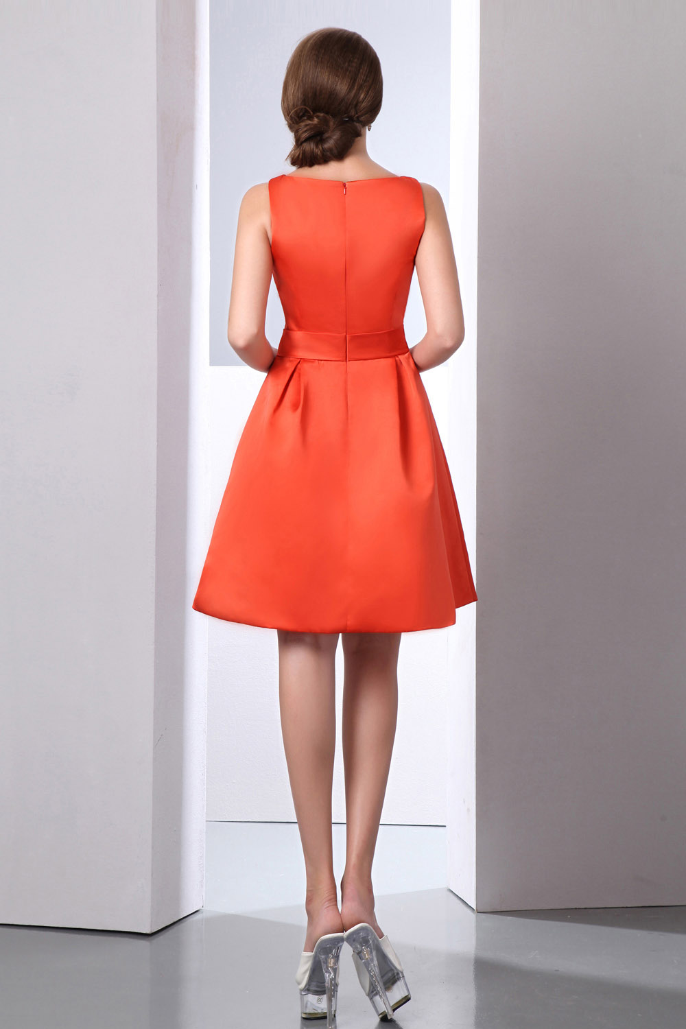 Princess One Shoulder Short/Mini Tulle Sequins Homecoming Dress - Thumbnail 7