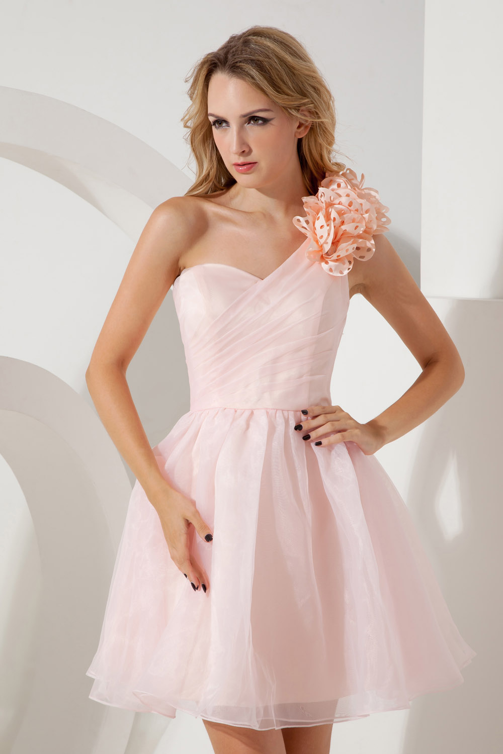 Princess Sweetheart Short/Mini Tulle Homecoming Dress - Thumbnail 3