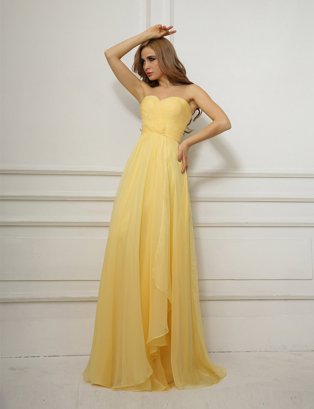 Ball Gown Ball Gown Sweetheart Floor-length Organza Evening Dress - Thumbnail 2