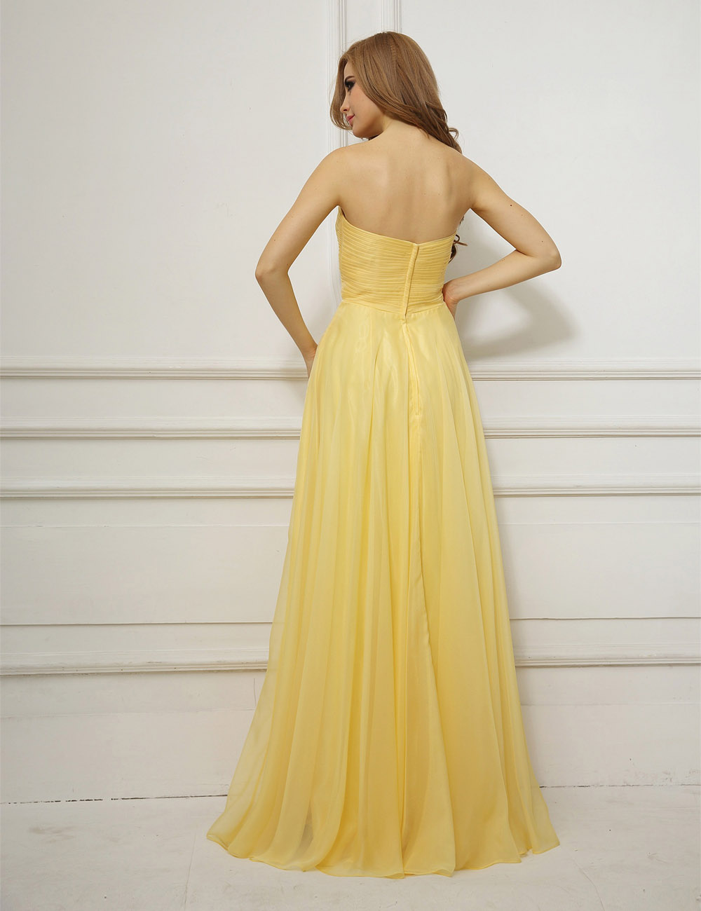 Ball Gown Ball Gown Sweetheart Floor-length Organza Evening Dress - Thumbnail 4