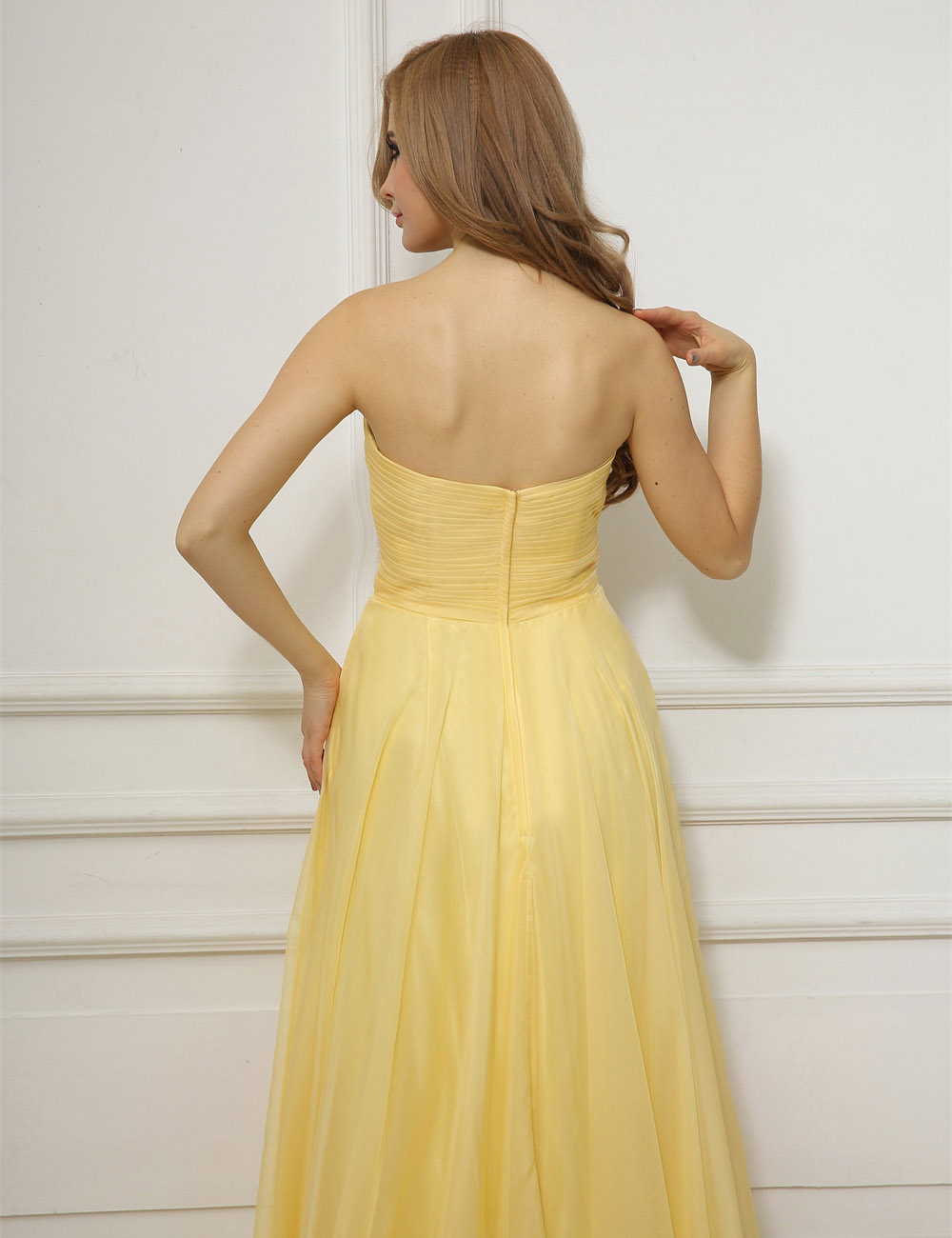 Ball Gown Ball Gown Sweetheart Floor-length Organza Evening Dress - Thumbnail 6