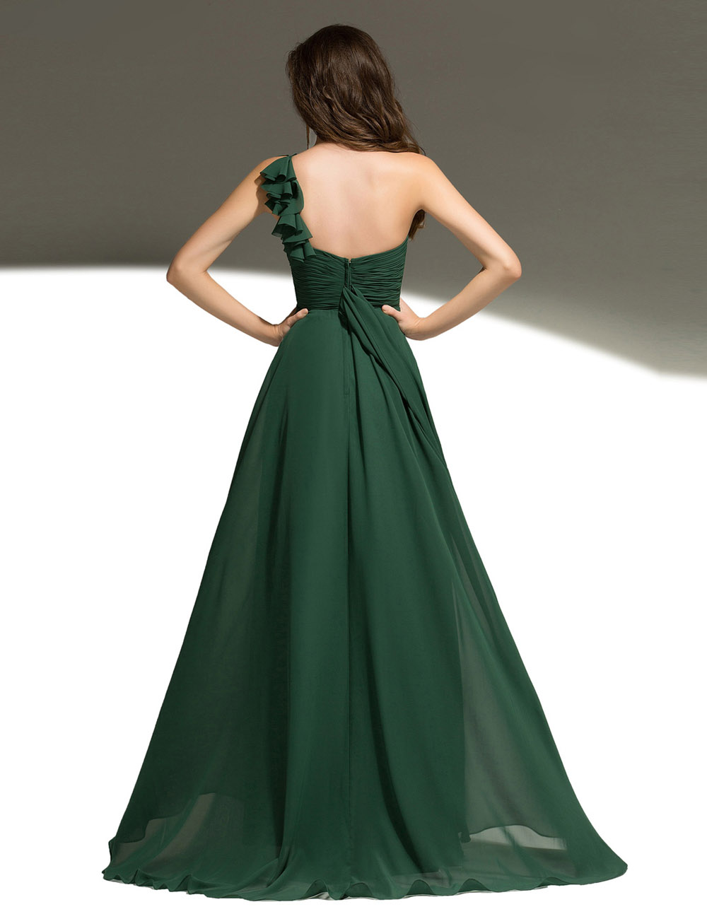 Sheath/Column Sweetheart Floor-length Chiffon Evening Dress - Thumbnail 3